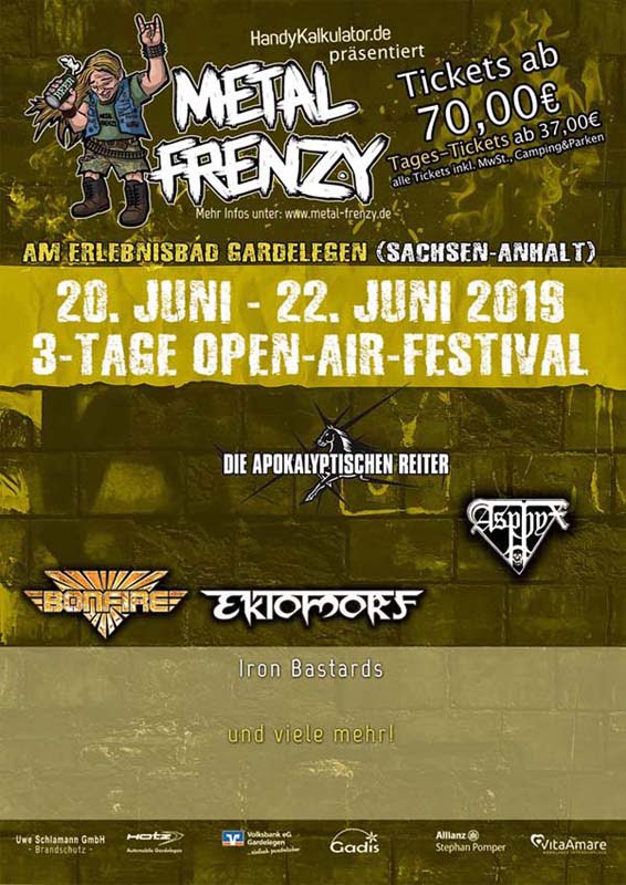 Flyer Metal Frenzy 2019